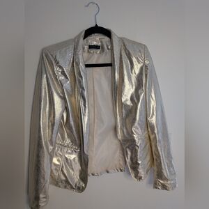 Gold Women's Blazer Wicked Costume Metallic Jacket